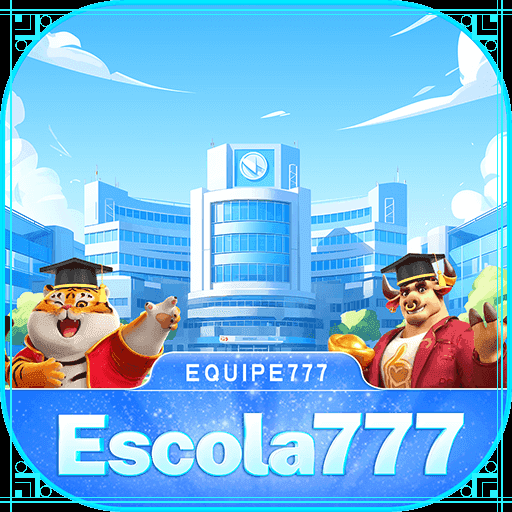 Imagem promocional da ESCOLA777 mostrando a plataforma e suas vantagens